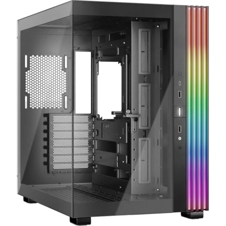 semitower pc-kabinet med hærdet glas og argb-belysning light-base 600 dx