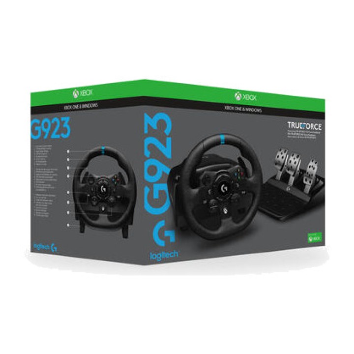 LOGITECH Rennlenkrad mit Pedalen für PC und Konsole