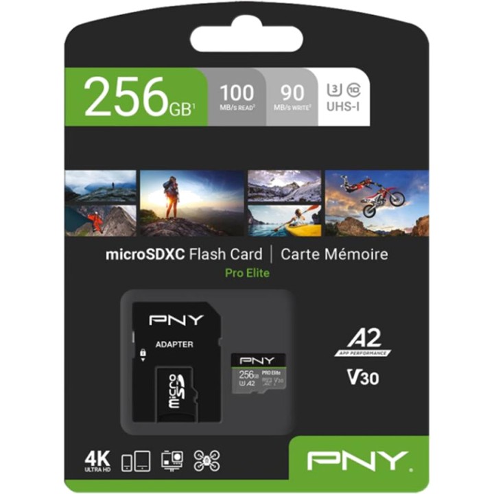 PNY Scheda di memoria microSDXC PRO-ELITE 256GB C10 UHS-I U3