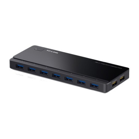 hub usb 3.0 de 7 puertos y 2 tomas de carga uh720