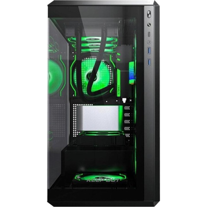 KEEP OUT Gaming-PC-Gehäuse im Mini-Tower-Format mit
