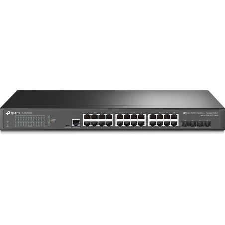 switch gestionado gigabit de 24 puertos con 4 ranuras sfp+ 10g tl-sg3428x jetstream-l2+