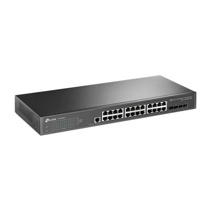 TP-LINK Switch gestionado Gigabit de 24 puertos con 4