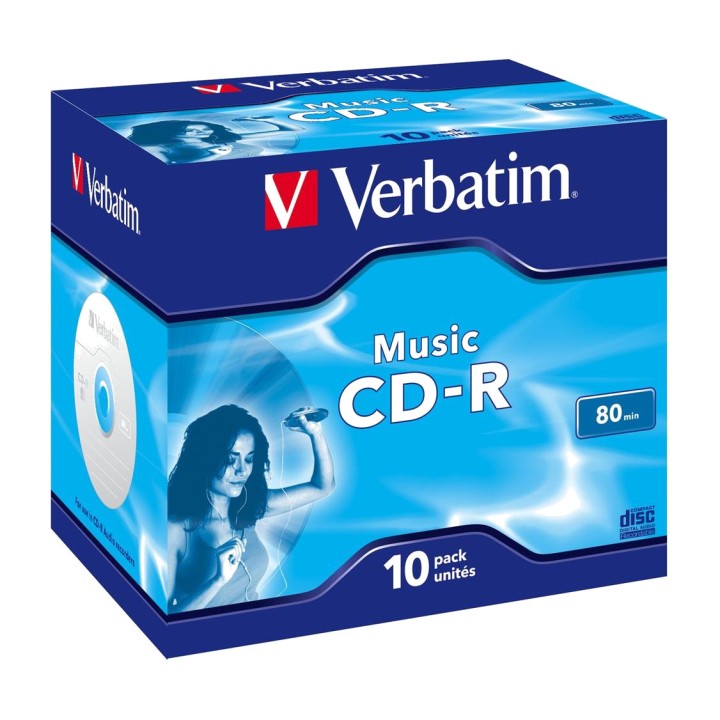 VERBATIM Recordable audio compact discs CD-R-700MB 80MIN 16X