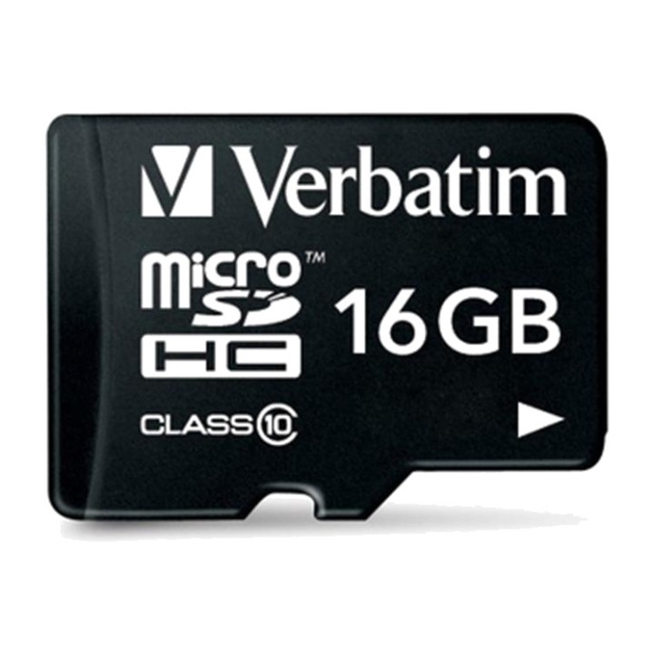 VERBATIM Speicherkarte PREMIUM-MICROSDHC-UHS-I U1 C10 16GB