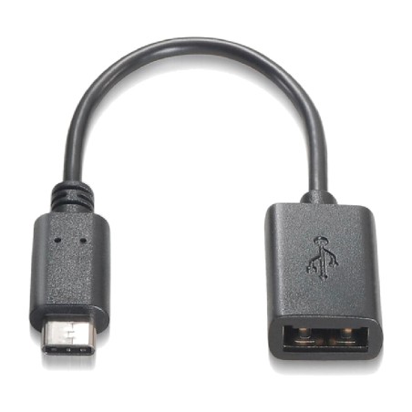 cable adaptador otg d'usb-c mascle a usb-a femella 2.0 3a 15 cm