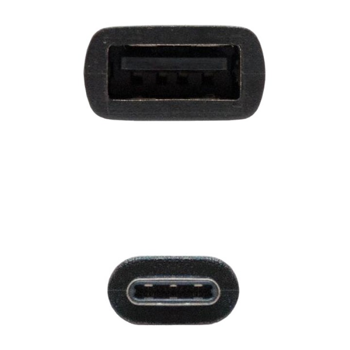 NANOCABLE OTG adapterkábel USB-C dugó - USB-A anya 2.0 3A 15