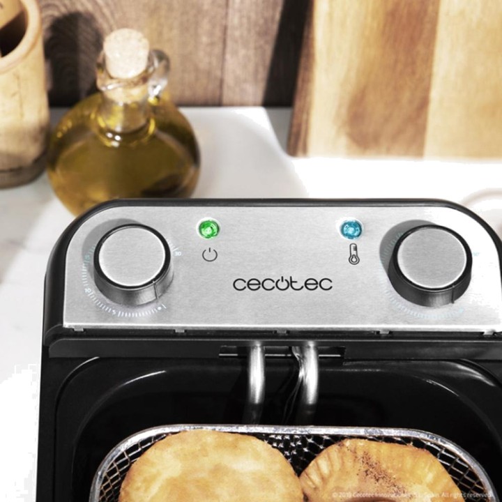 CECOTEC Friggitrice elettrica a olio con filtro