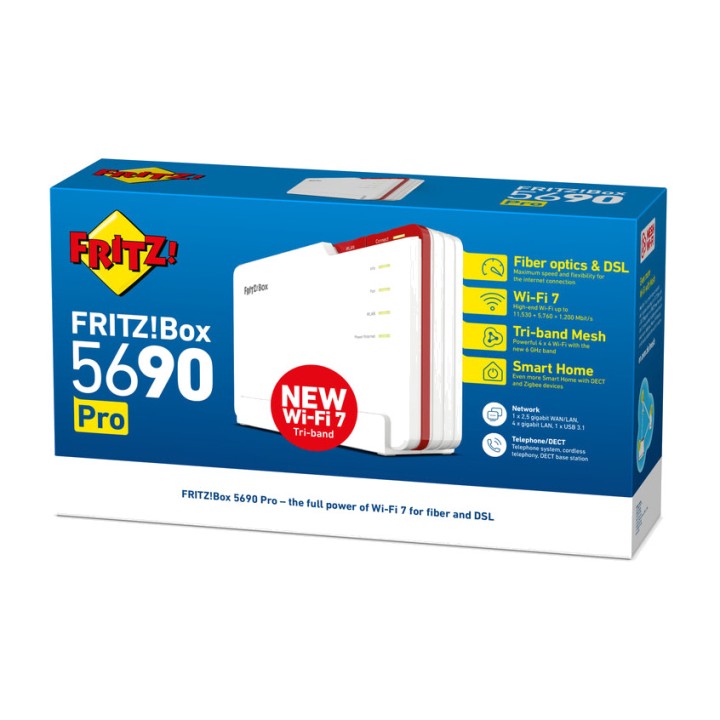 FRITZ WiFi 7 router for fibre optic and DSL with Zigbee BOX