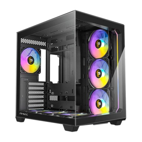 panoramatická semitower skříň s tvrzeným sklem c5 atx-argb