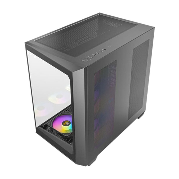 ANTEC Caixa de PC semi torre panorâmica com vidro temperado