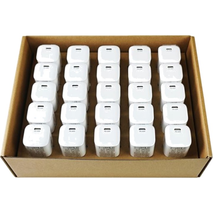 EQUIP Lot de 25 chargeurs muraux USB-C à charge rapide