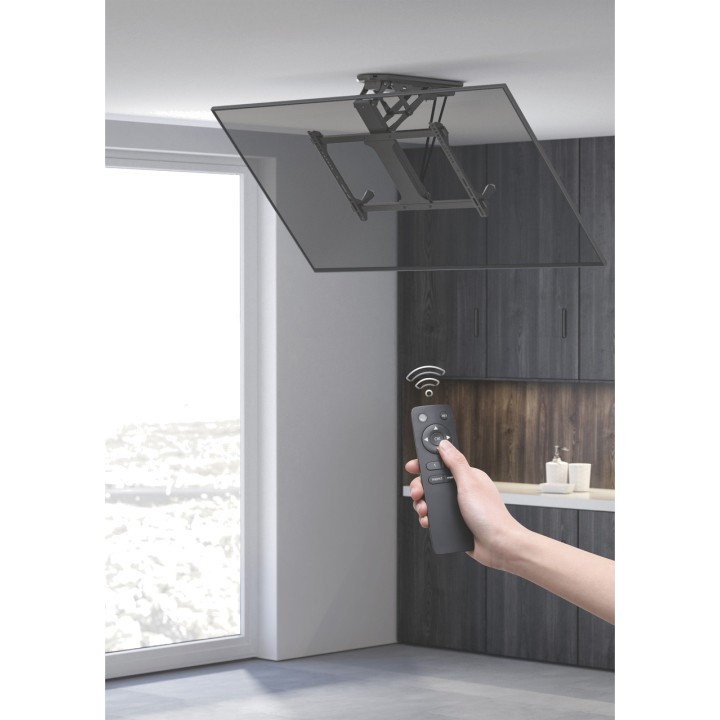 EQUIP Motorized tilting ceiling TV mount with remote control
