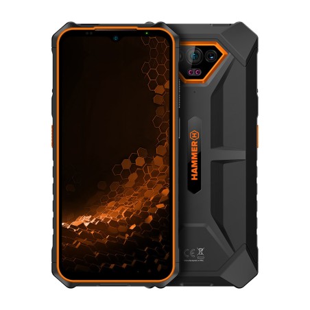 smartphone débloqué robuste de 6,5 pouces iron-v 64gb 6gb-ram