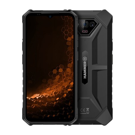 smartphone libre resistente de 6,5 pulgadas iron-v 64gb 6gb-ram