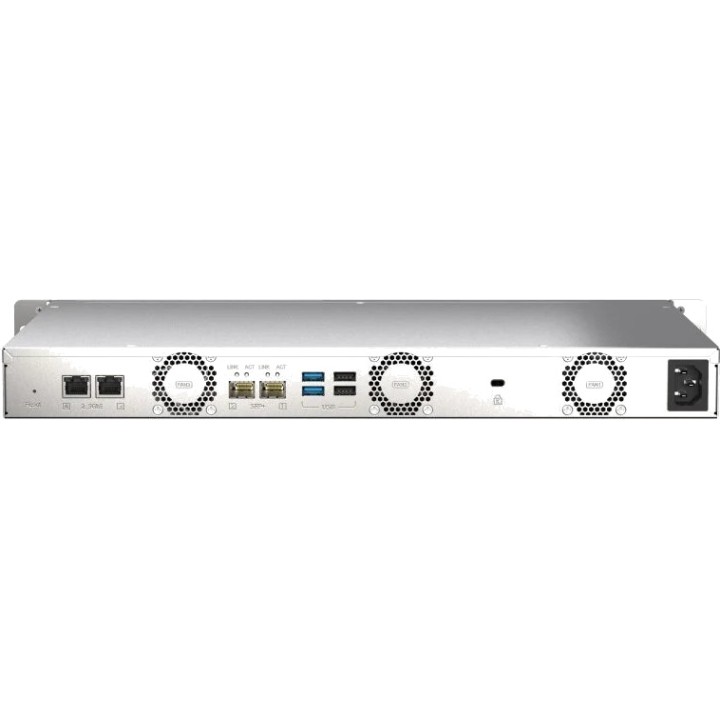 QNAP Rackmount-NAS-Server mit 4 Einschüben und 10GbE-Ports,