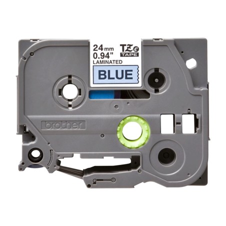 black on blue laminated tape for label maker tze-551 24mm