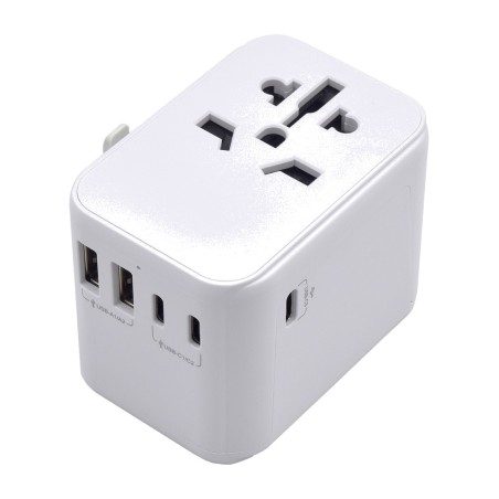 adaptador de enchufe universal de viaje con puertos usb ew1470 eu/usa/uk/aus 2x-a 3x-c