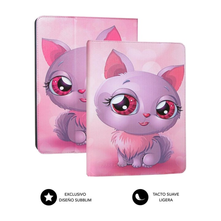 SUBBLIM Custodia universale con disegni di gatti per tablet