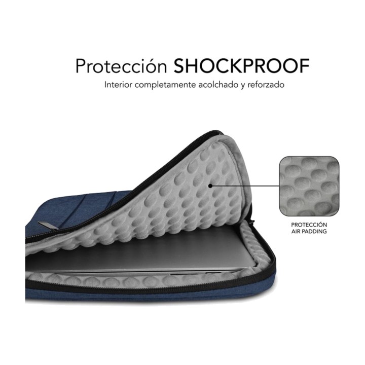 SUBBLIM Funda acolchada con protección 360 grados para