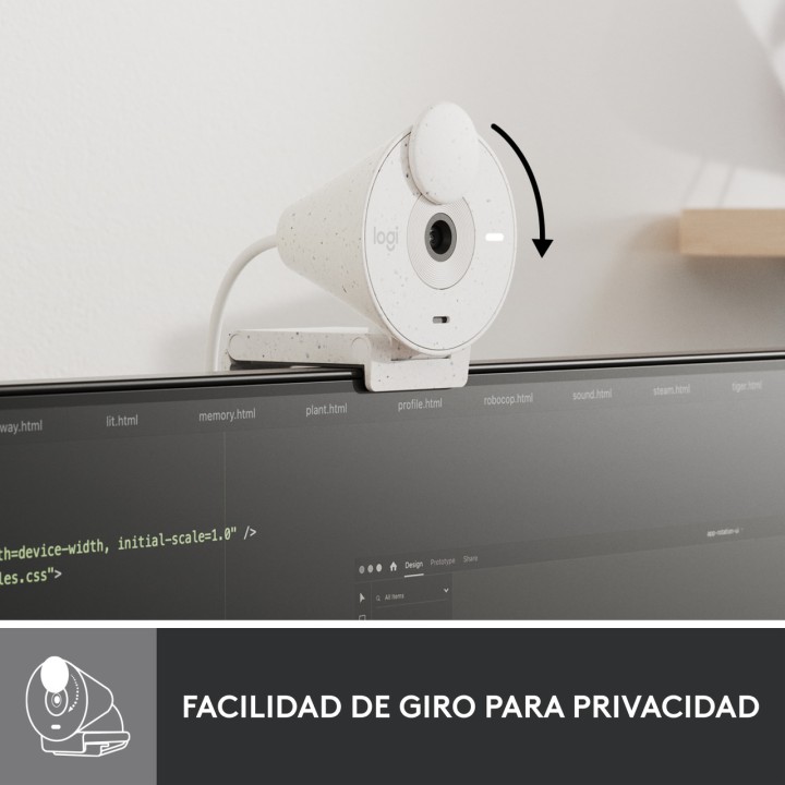 LOGITECH Webcam Full HD BRIO 300-USB-C MGS0000015551VAR