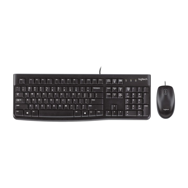 LOGITECH Combo tastiera e mouse cablati USB in inglese