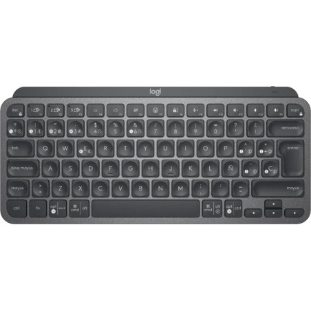 compact rechargeable backlit wireless keyboard in spanish mx-keys-mini qwerty-es