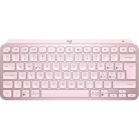 compact rechargeable backlit wireless keyboard in spanish mx-keys-mini qwerty-es