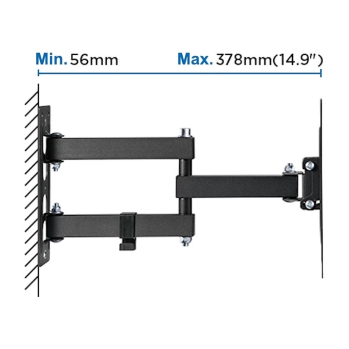 EWENT Soporte de pared articulado para televisor EW1522 43"