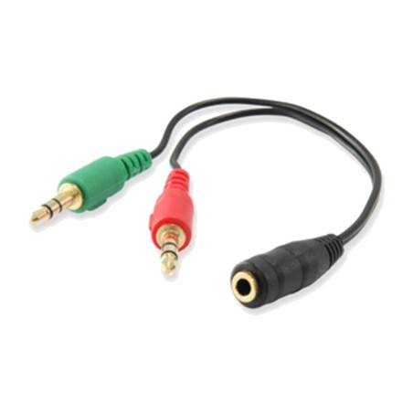 jack-äänen jakokaapeli naaras - kaksi urosta 3,5mm