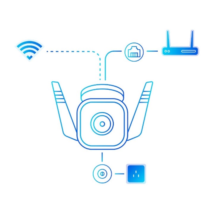 TP-LINK Outdoor WiFi IP surveillance camera TAPO TC65 3MP