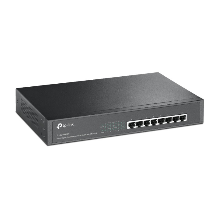 TP-LINK Switch no gestionado Gigabit de 8 puertos PoE+
