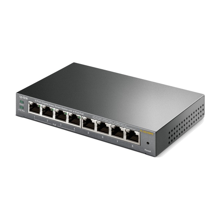 TP-LINK 8-port Gigabit managed switch with 4 PoE ports