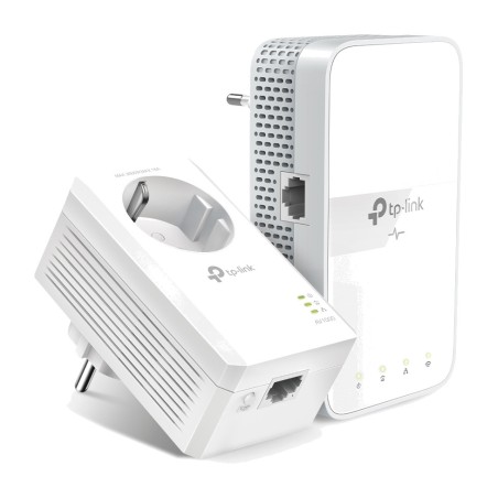 kit mit 2 gigabit-powerline-adaptern mit dualband-wi-fi 5 und integrierter steckdose tl-wpa7617 av1000 ac1200