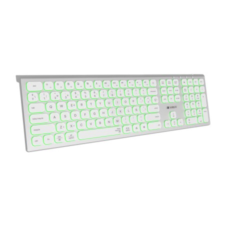 teclado extendido inalámbrico retroiluminado multidispositivo master-bt 2.4g
