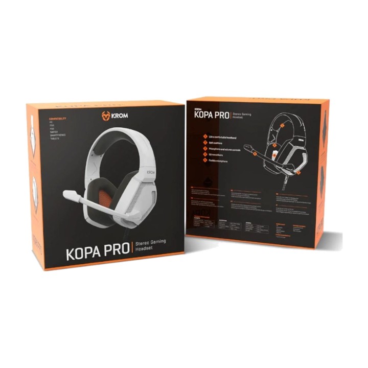 KROM Auriculares gaming con cable y micrófono KOPA-PRO