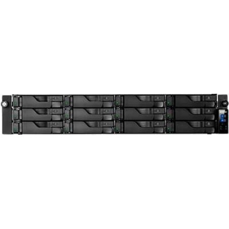 serveur nas rackable 2u à 12 baies avec intel xeon et kit de rails as7112rdx 8gb-ecc ddr4