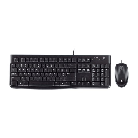 combo clavier et souris filaires usb en italien mk120 qwerty-it