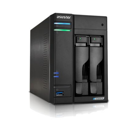 serveur nas tour à 2 baies avec double 2,5gbe lockerstor2 gen2 as6702t n5105 4gb-ram