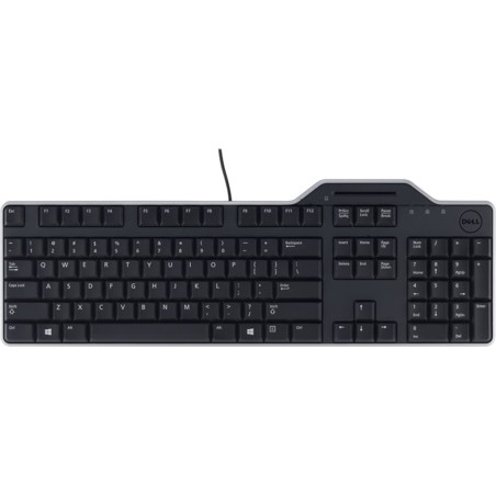 usb wired keyboard with smart card reader kb813-smartcard qwerty-es