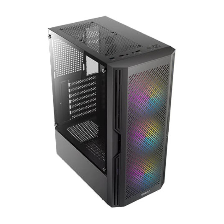 ANTEC PC-chassi semitower med härdat glas och 3 fläktar AX20