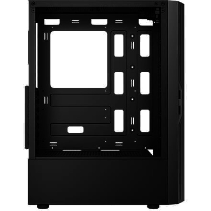 ANTEC Caixa de PC semitorre amb vidre temperat i 3