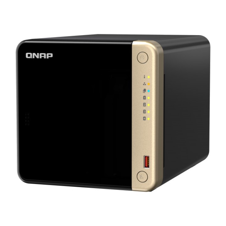 QNAP 4-Bay-Tower-NAS-Server ohne Festplatten TS-464-CELERON