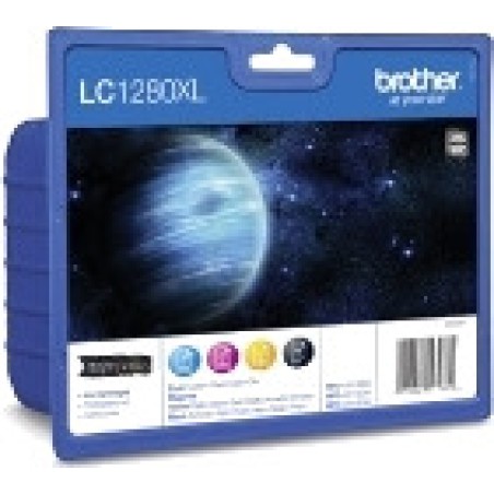 pack of 4 high-capacity original ink cartridges lc-1280xl
