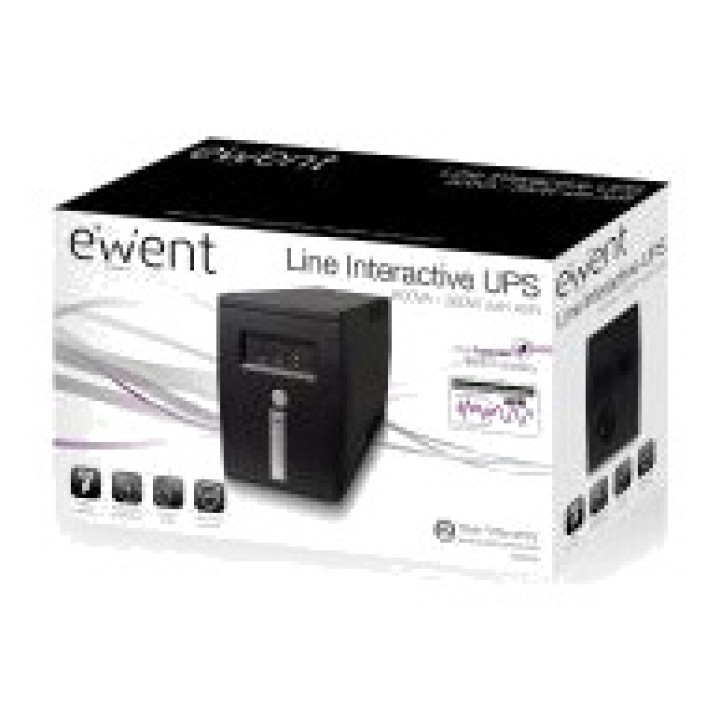 EWENT Line-Interactive-USV mit AVR-Stabilisator EW3946 600VA