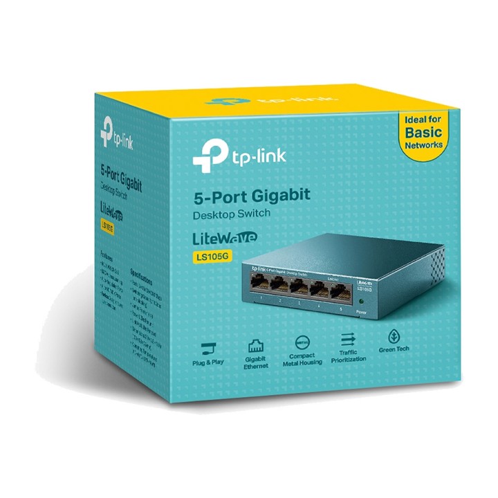 TP-LINK Switch no gestionado Gigabit de 5 puertos LS105G
