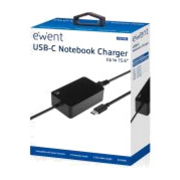 EWENT USB-C-Ladegerät für Laptops mit Power Delivery EW3981