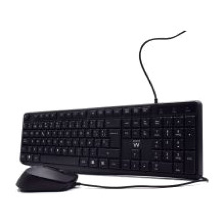 EWENT Silent wired keyboard and mouse pack EW3006-USB