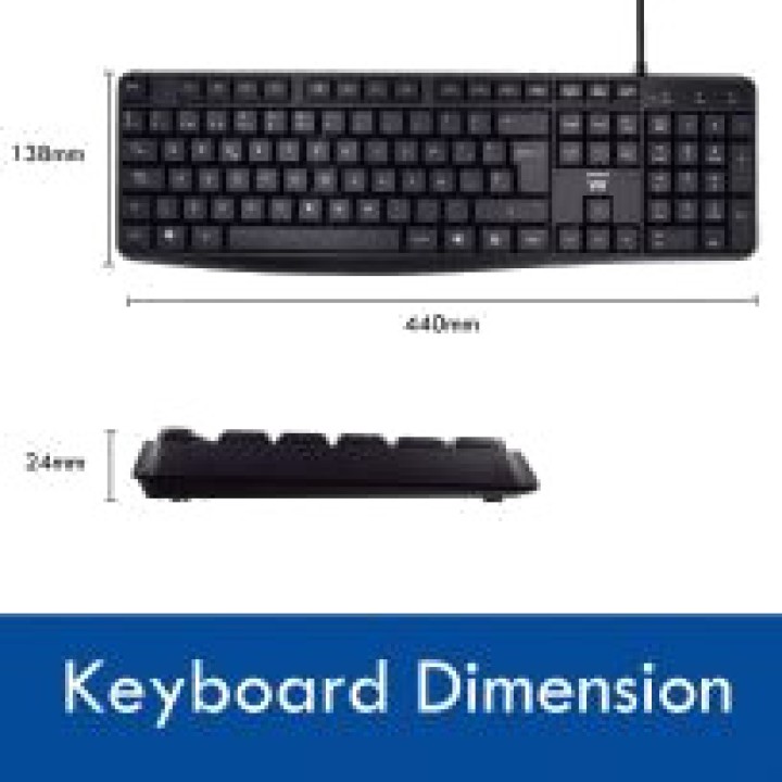 EWENT Silent wired keyboard and mouse pack EW3006-USB