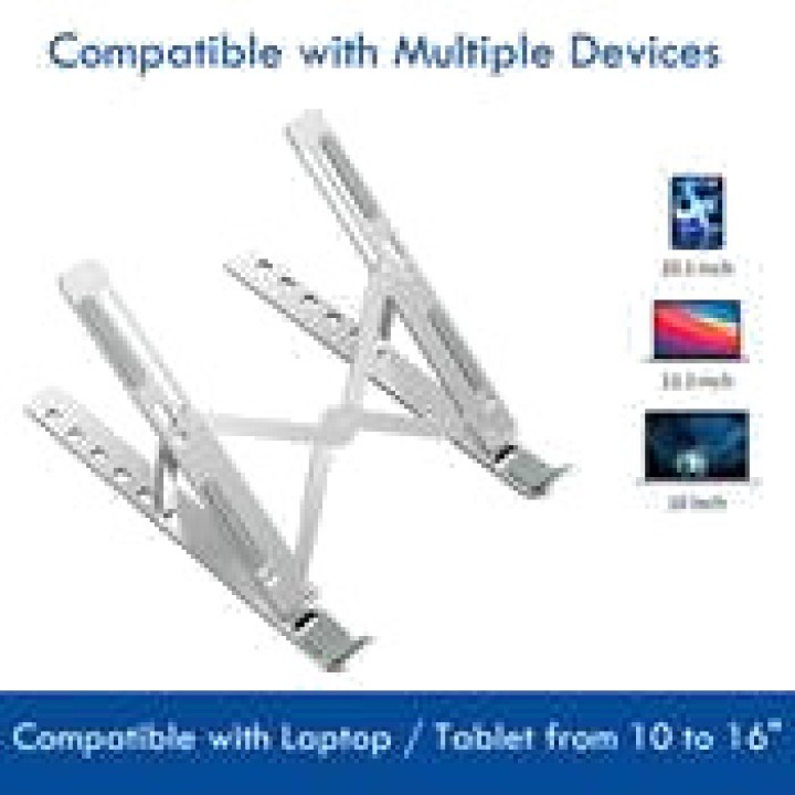 EWENT Support pliable en aluminium pour ordinateur portable